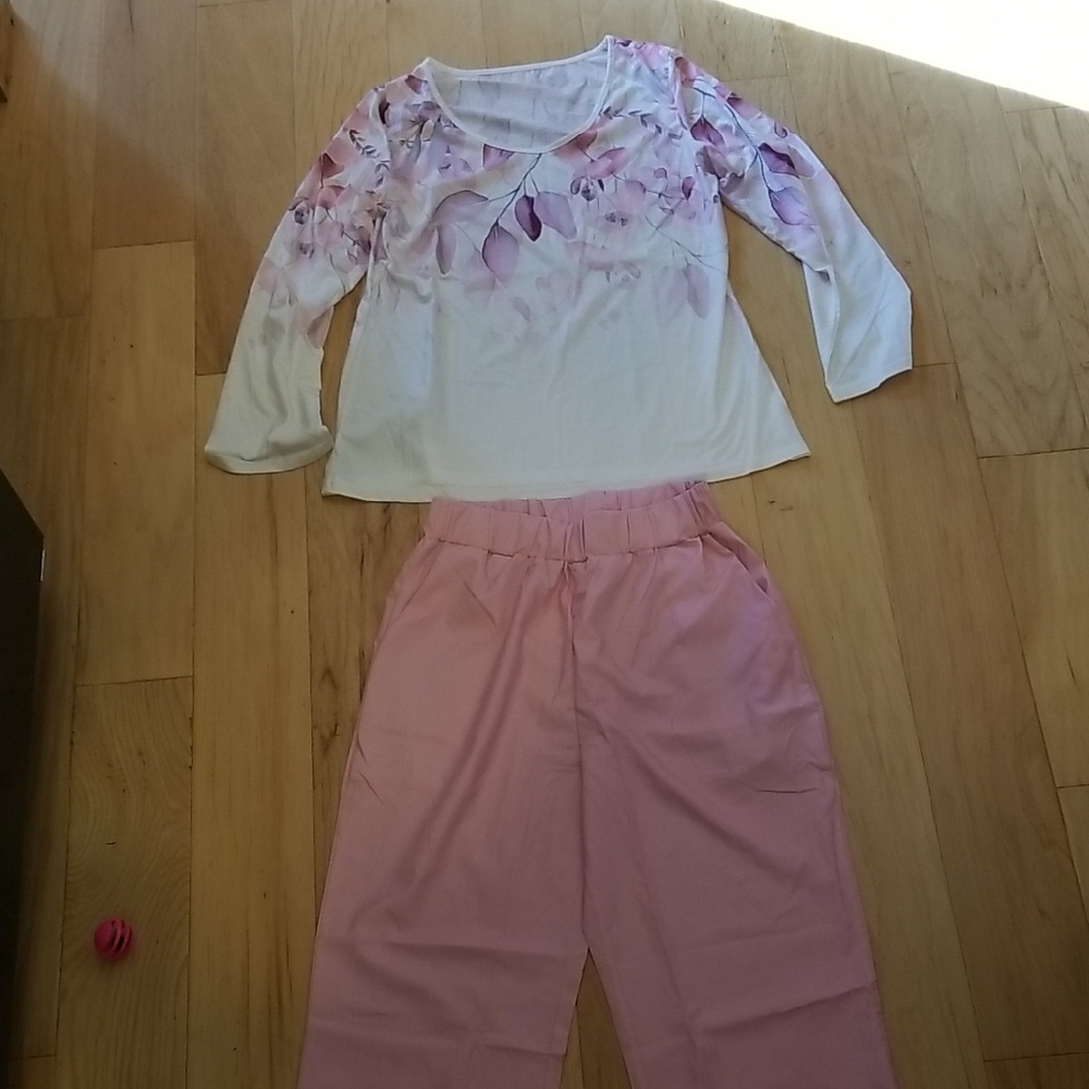 Floral top and pants